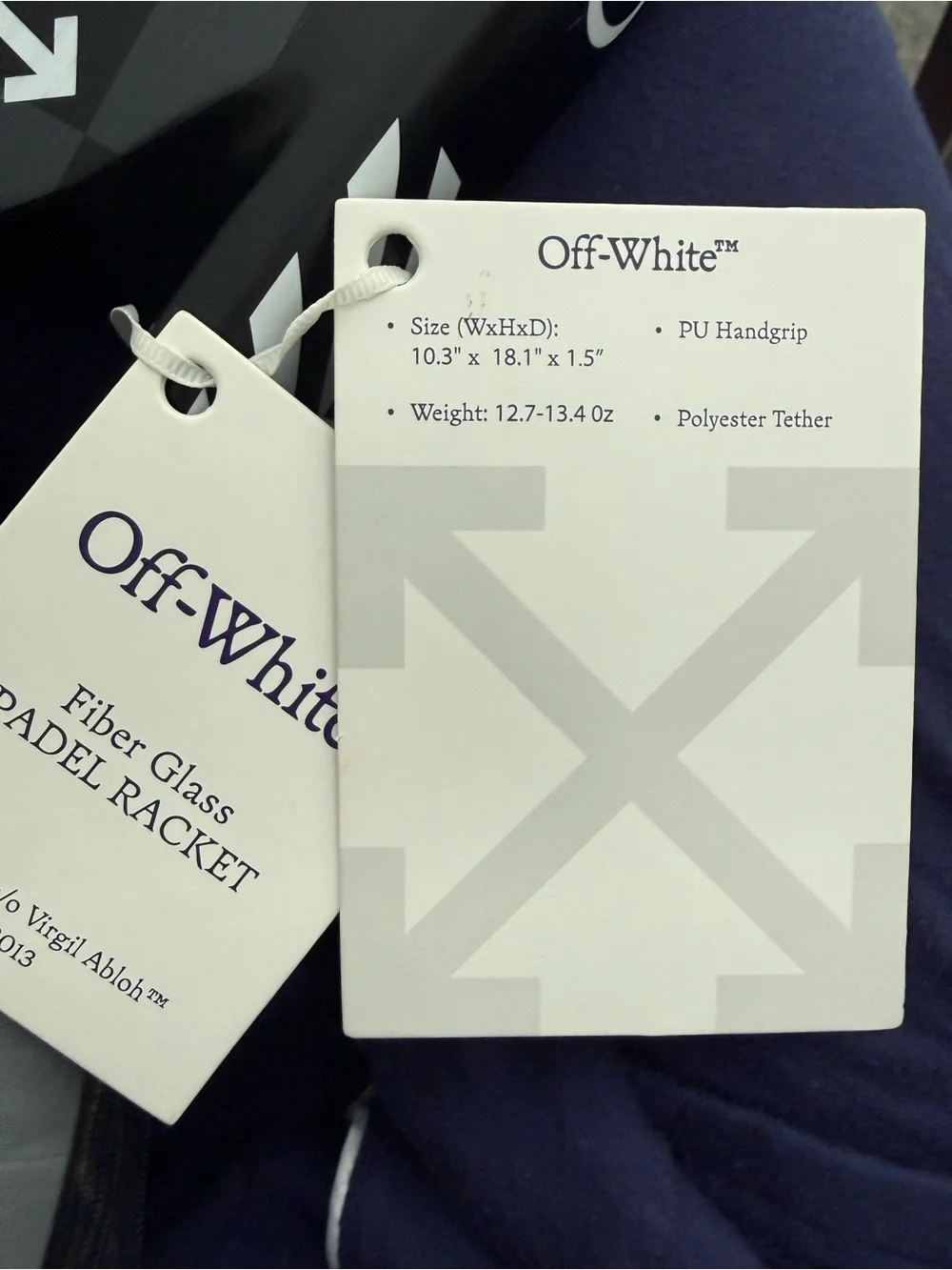 Off White Fiber Glass Padel Racket - Picture 8 of 9